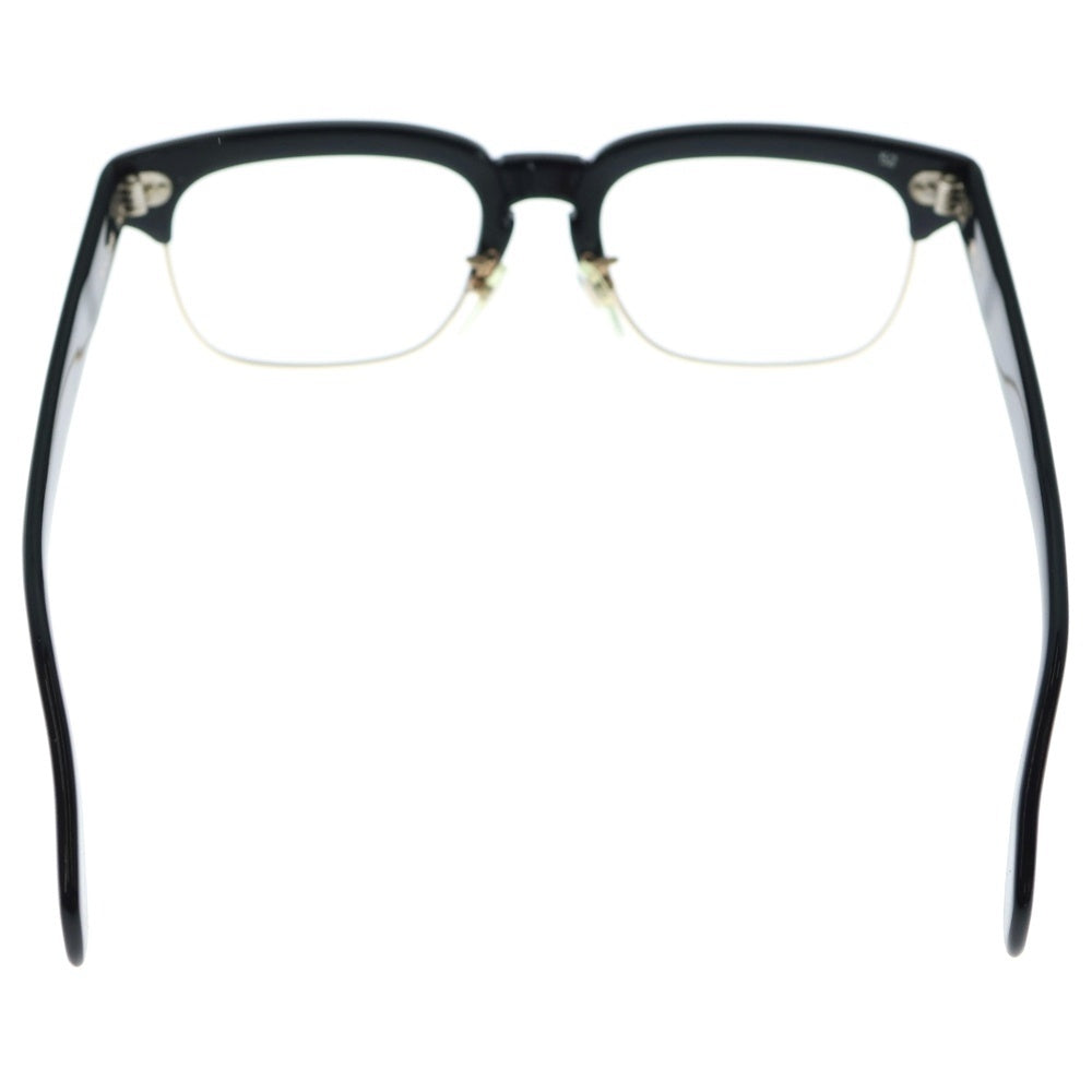 金子眼鏡(カネコガンキョウ) B-3 12KGF ウェリントン 眼鏡 アイウェア ブラック/ゴールド