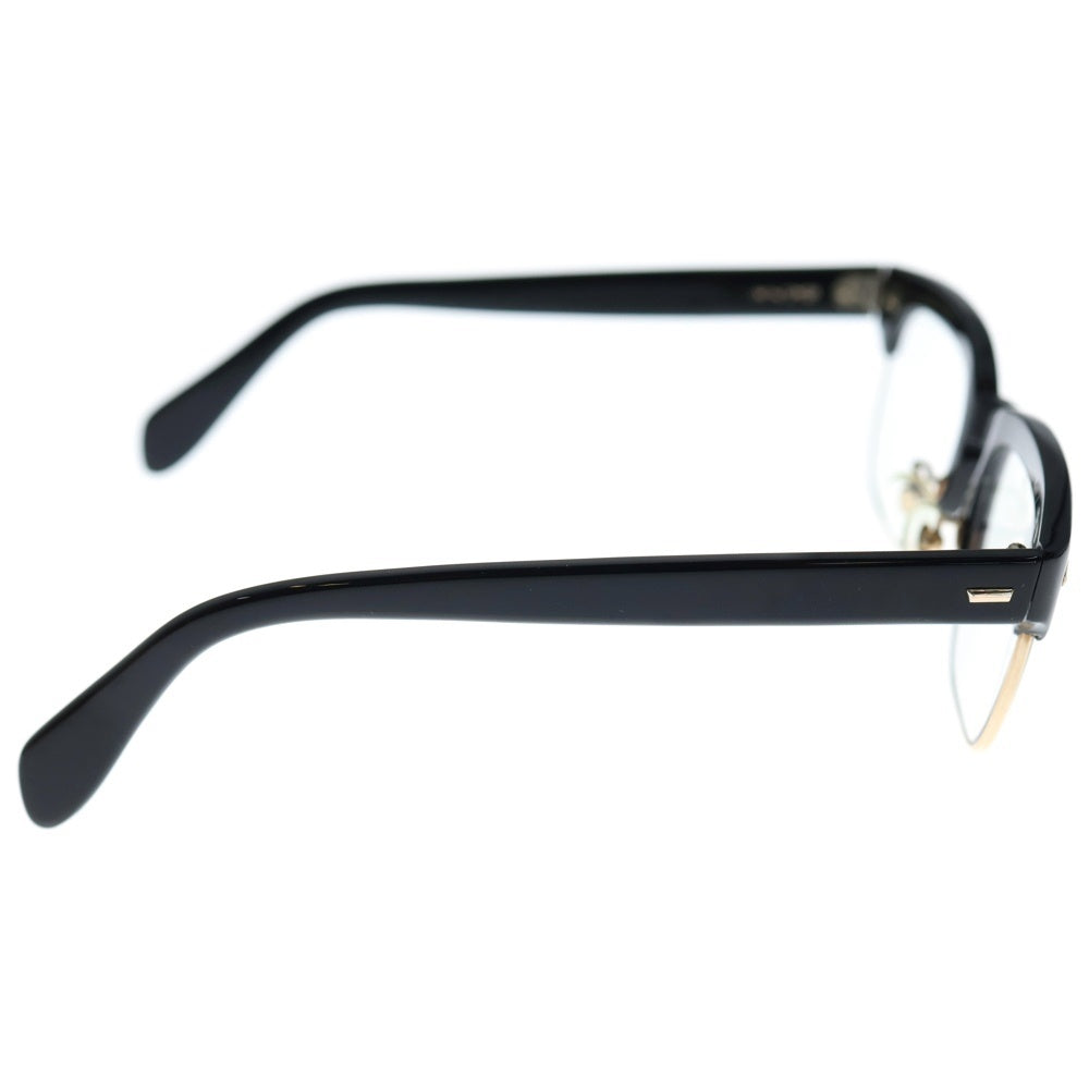 金子眼鏡(カネコガンキョウ) B-3 12KGF ウェリントン 眼鏡 アイウェア ブラック/ゴールド