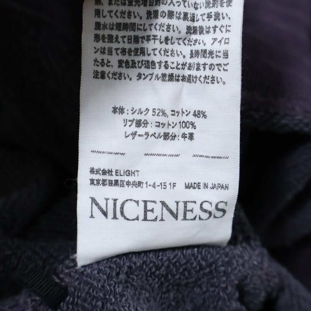 NICENESS(ナイスネス) S.FREEMAN Silk Sweatshirt Pull Over シルク