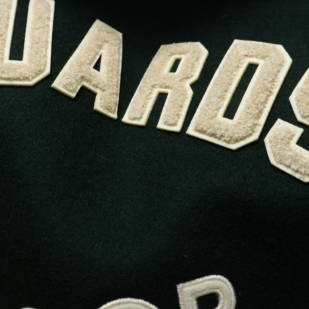 NO BRAND(ノーブランド) 22AW 【INSCRIRE】 VAN Stadium Jumper スタジアムジャケット スタジャン アワードジャケット ブラック/ホワイト 122AW-BZ49