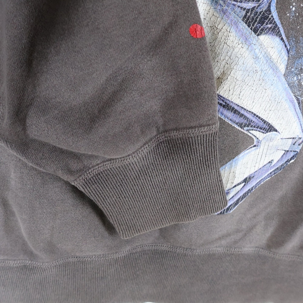 SAINT MICHAEL(セントマイケル) 22SS ×空山基 SWEAT SHIRT / SORAYAMA セクシーロボットプリントクルーネックスウェット ブラック SM-S22-0000-074