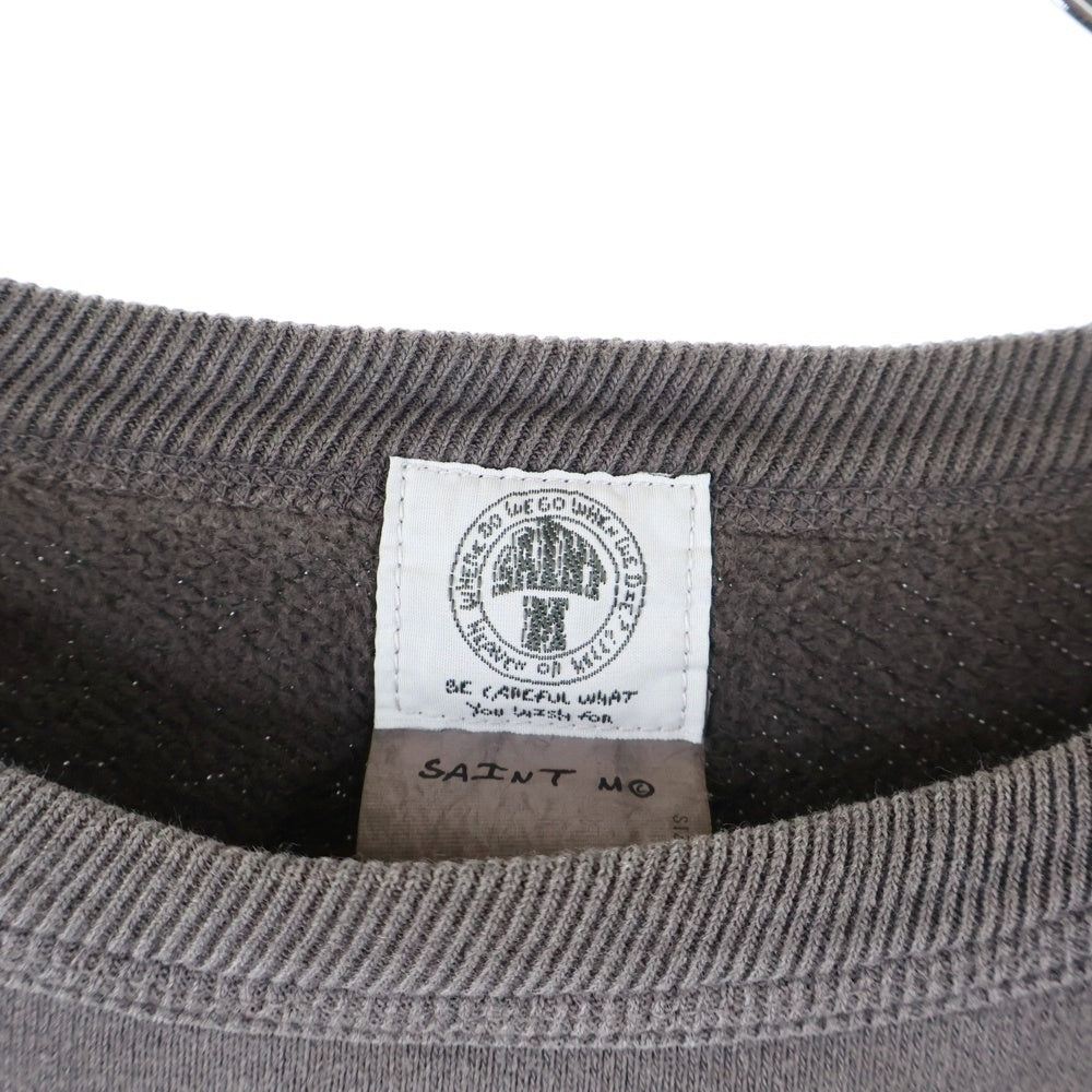 SAINT MICHAEL(セントマイケル) 22SS ×空山基 SWEAT SHIRT / SORAYAMA セクシーロボットプリントクルーネックスウェット ブラック SM-S22-0000-074