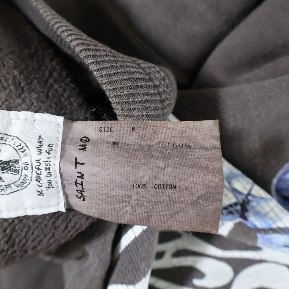 SAINT MICHAEL(セントマイケル) 22SS ×空山基 SWEAT SHIRT / SORAYAMA セクシーロボットプリントクルーネックスウェット ブラック SM-S22-0000-074