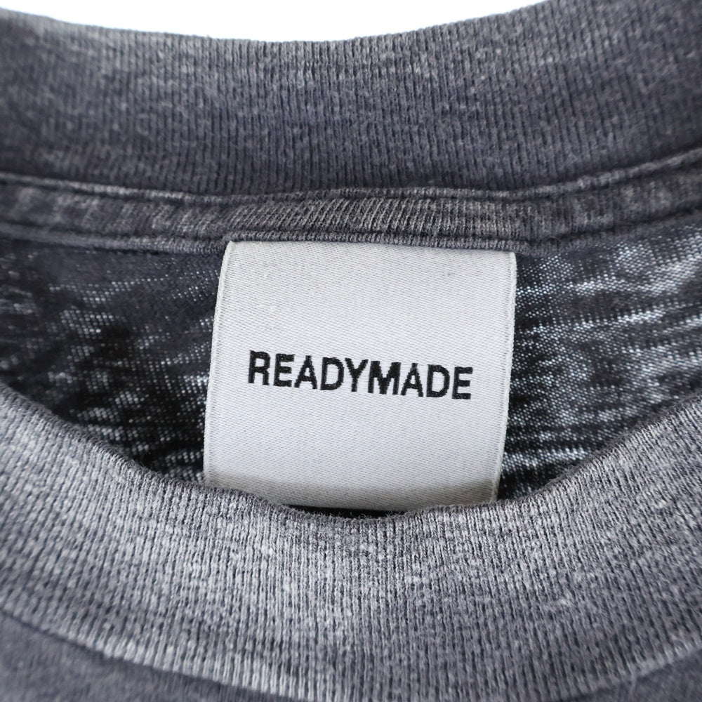 READY MADE(レディメイド) SMILE TEE スマイルプリント コットンクルーネック半袖Tシャツ ブラック RE-CO-BK-00-00-279