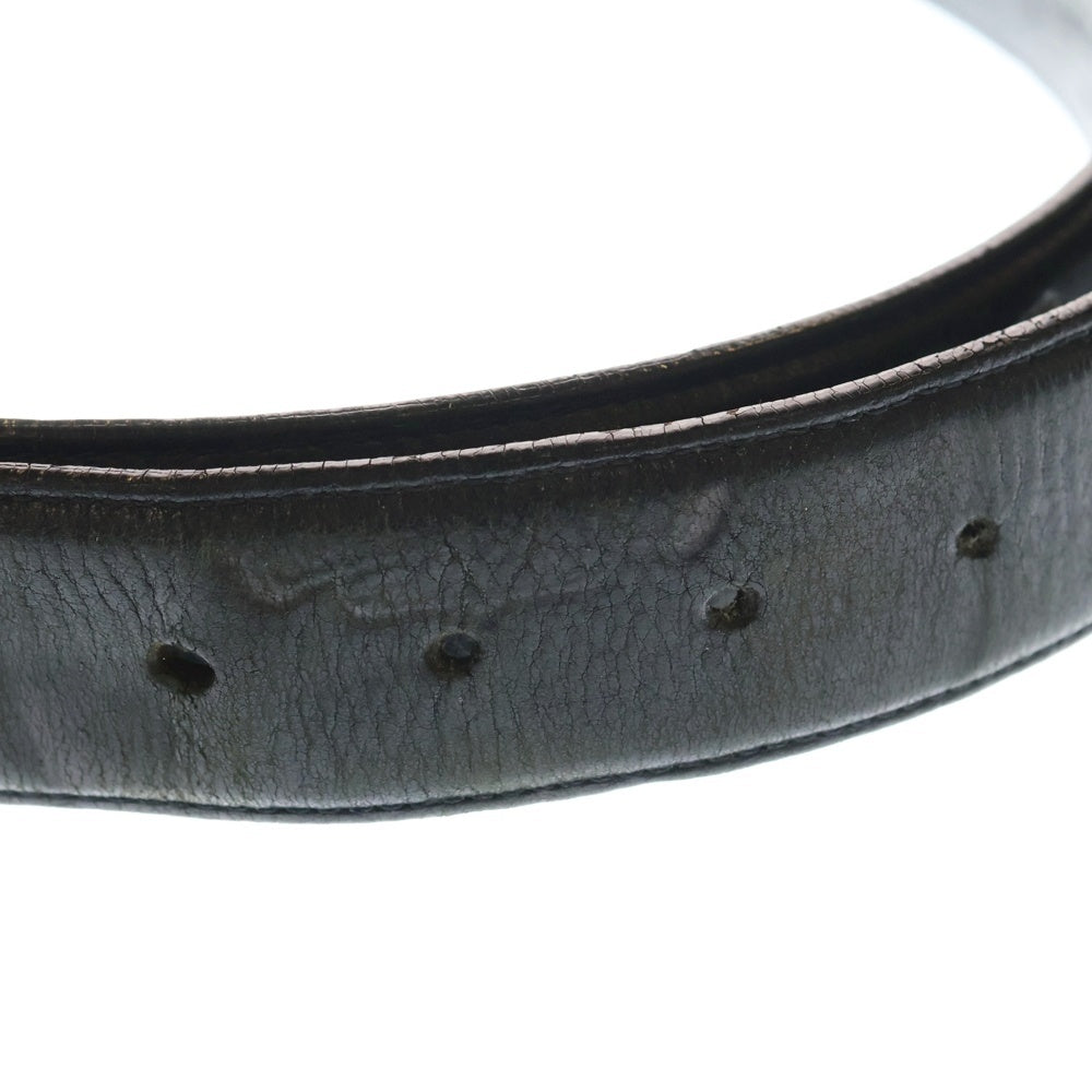 CHROME HEARTS(クロムハーツ) STRAP PYRAMID ゼロピラミッドスタッズ レザーベルト ブラック/シルバー