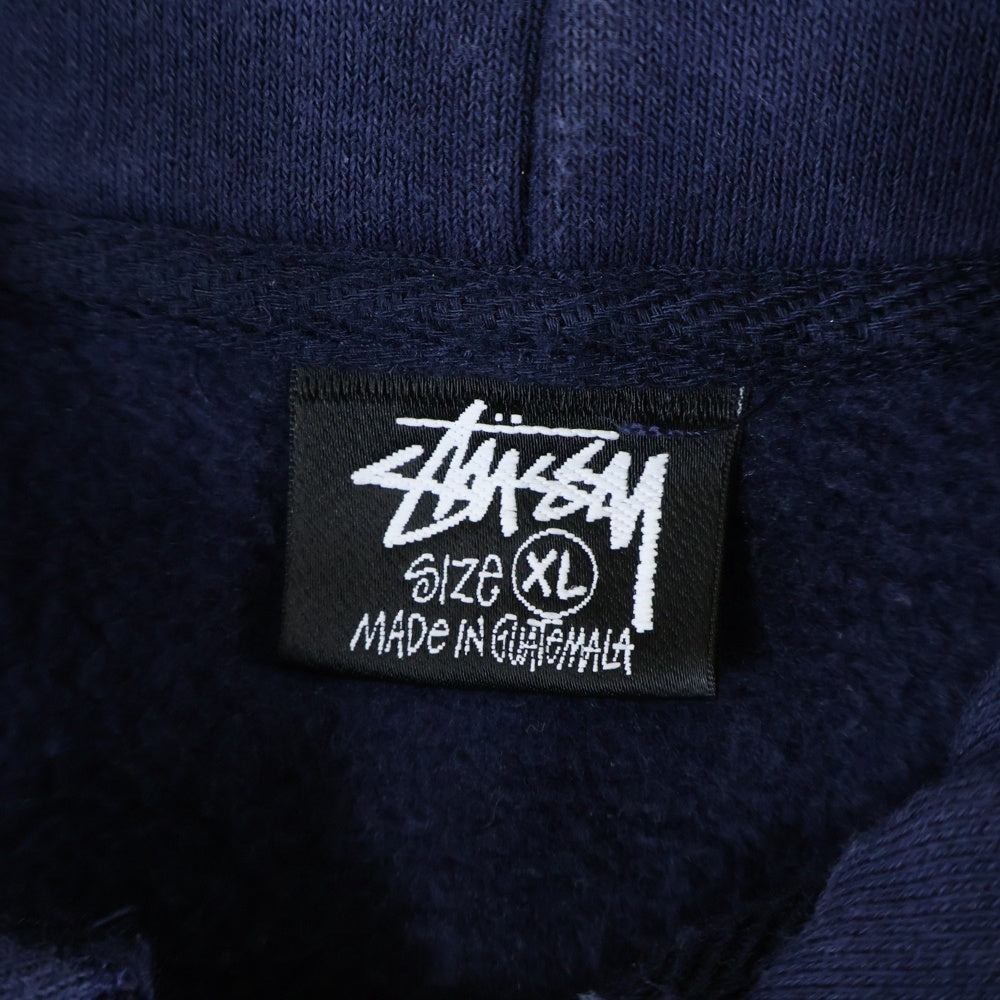 STUSSY(ステューシー) GREAT FUTURE ZIP HOODIE グレート フューチャー ジップアップフーディーパーカー ネイビー