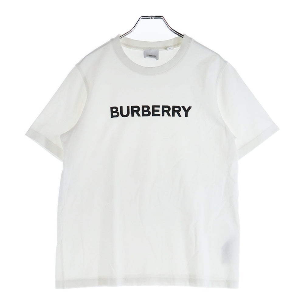 BURBERRY(バーバリー) フロントラバーロゴ 半袖Tシャツ カットソー ホワイト 8056724