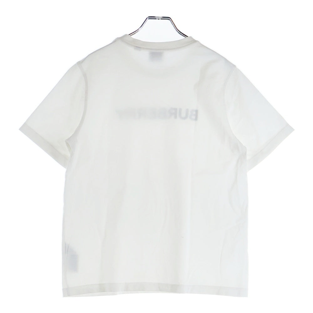 BURBERRY(バーバリー) フロントラバーロゴ 半袖Tシャツ カットソー ホワイト 8056724