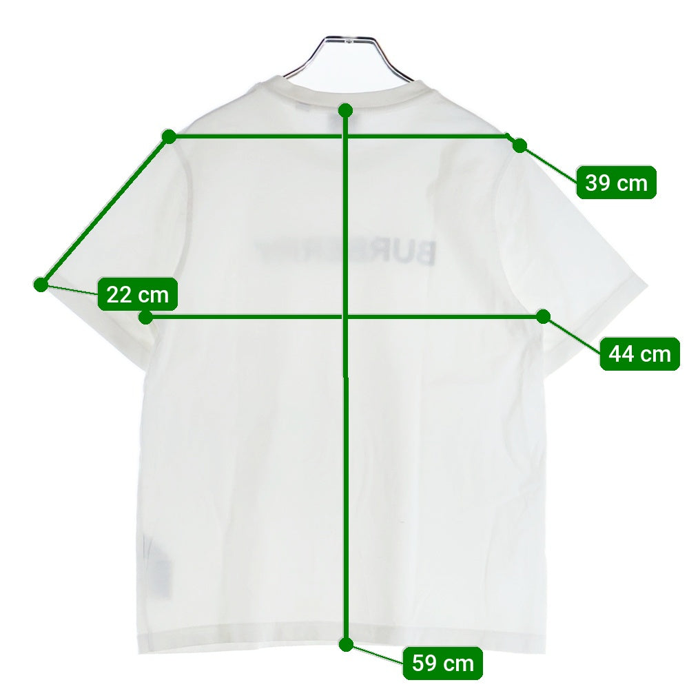 BURBERRY(バーバリー) フロントラバーロゴ 半袖Tシャツ カットソー ホワイト 8056724