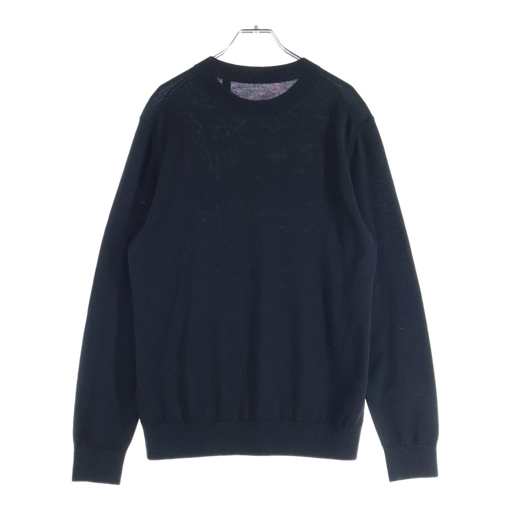 BURBERRY(バーバリー) フロントロゴ リブニットセーター ブラック 8054896