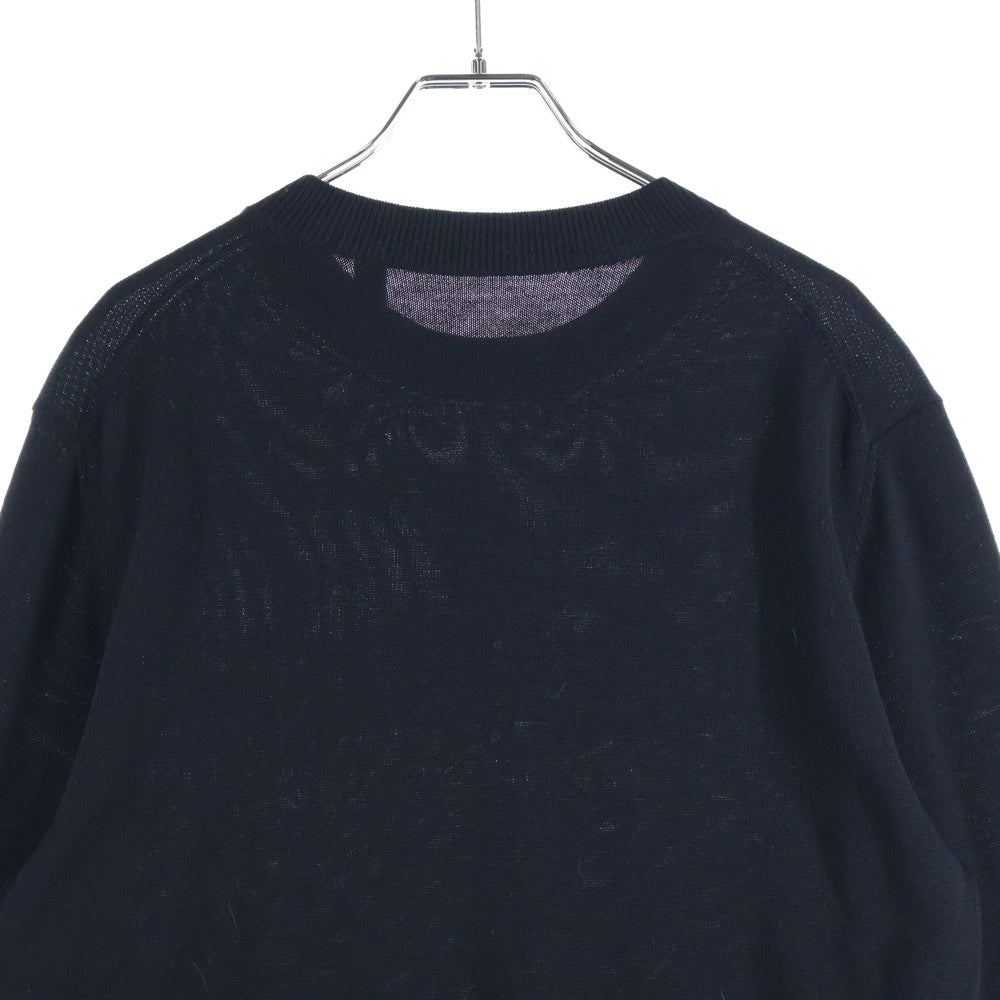 BURBERRY(バーバリー) フロントロゴ リブニットセーター ブラック 8054896