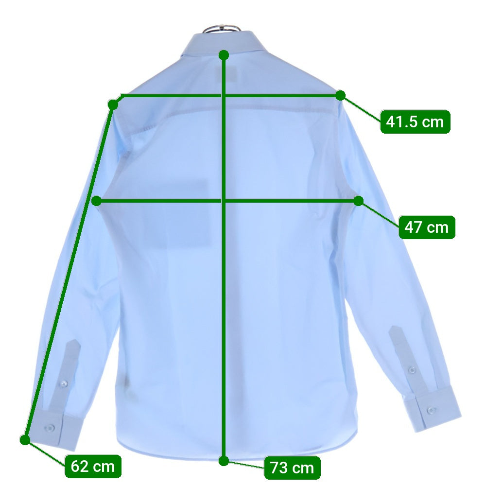 BURBERRY(バーバリー) ロゴ刺繍 長袖シャツ ライトブルー 8055627