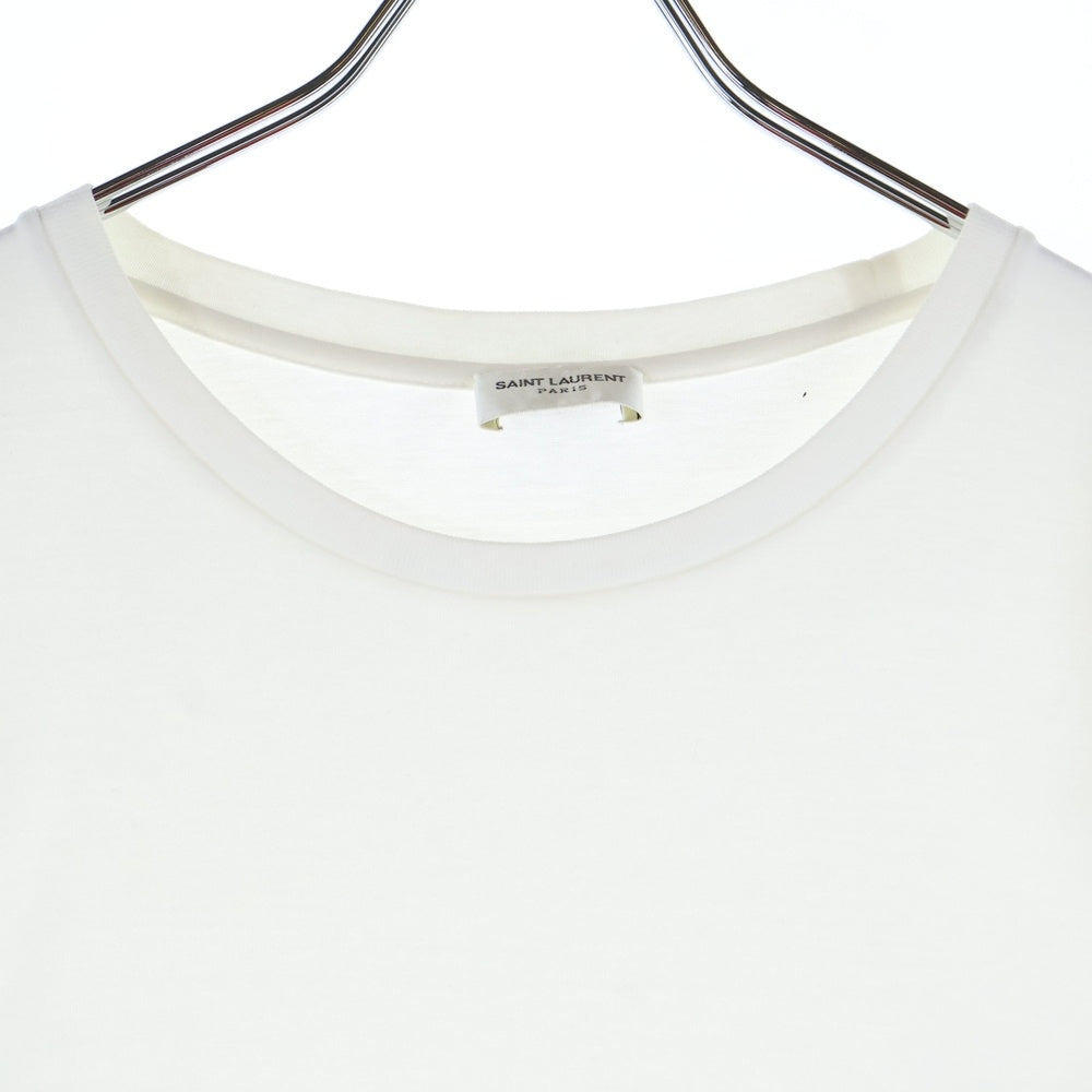 SAINT LAURENT PARIS(サンローランパリ) フロントロゴ 半袖Tシャツ カットソー ホワイト 464572 YB2DQ