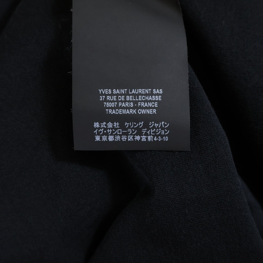 SAINT LAURENT PARIS(サンローランパリ) フロントロゴ 半袖Tシャツ カットソー ブラック 464572 YB2DQ