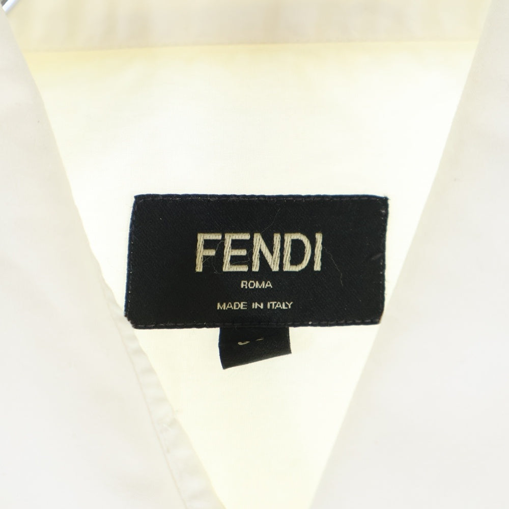 FENDI(フェンディ) モンスター 襟チャーム 長袖シャツ カッターシャツ ホワイト FS0890 ABIX