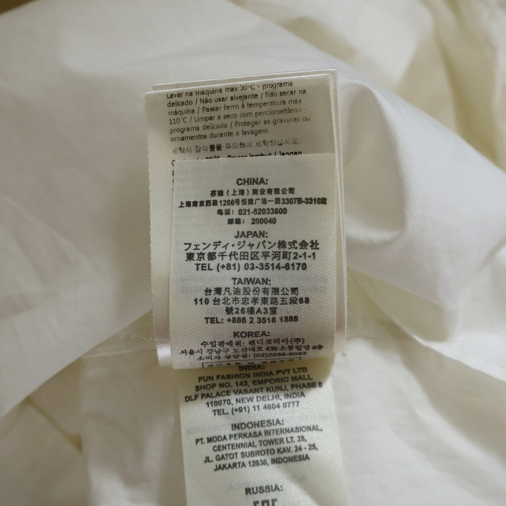 FENDI(フェンディ) モンスター 襟チャーム 長袖シャツ カッターシャツ ホワイト FS0890 ABIX