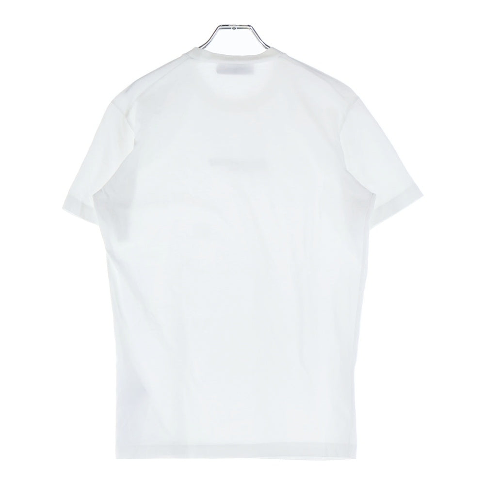 DSQUARED2(ディースクエアード) 23AW Mini Logo Cool フロントロゴ半袖Tシャツ カットソー ホワイト S74GD0946