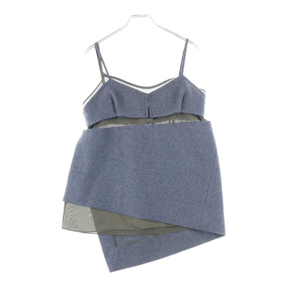 Sacai(サカイ) ウールメルトンキャミソール グレー レディース 22-06261