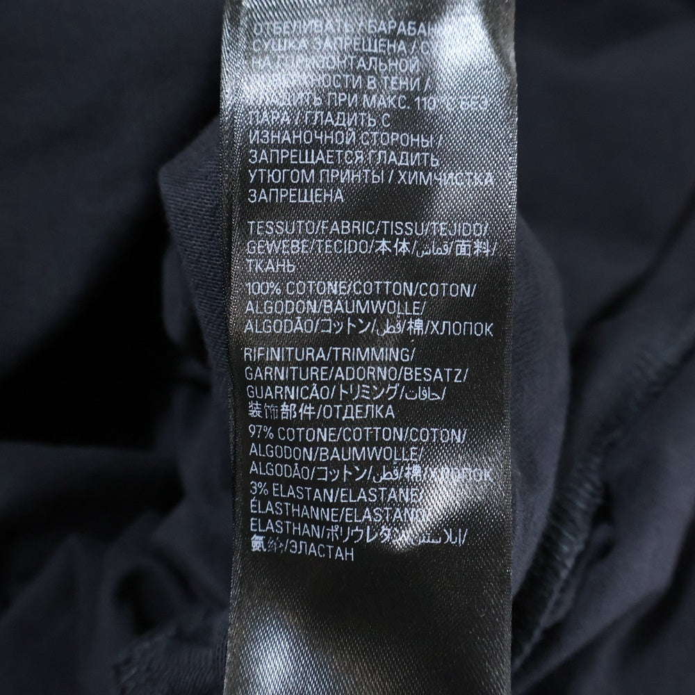 BALENCIAGA(バレンシアガ) 25SS PAINTED Tshirt Dress ペインテッド 半袖Tシャツ ドレス カットソー ワンピース ブラック レディース 777750 TRVT9