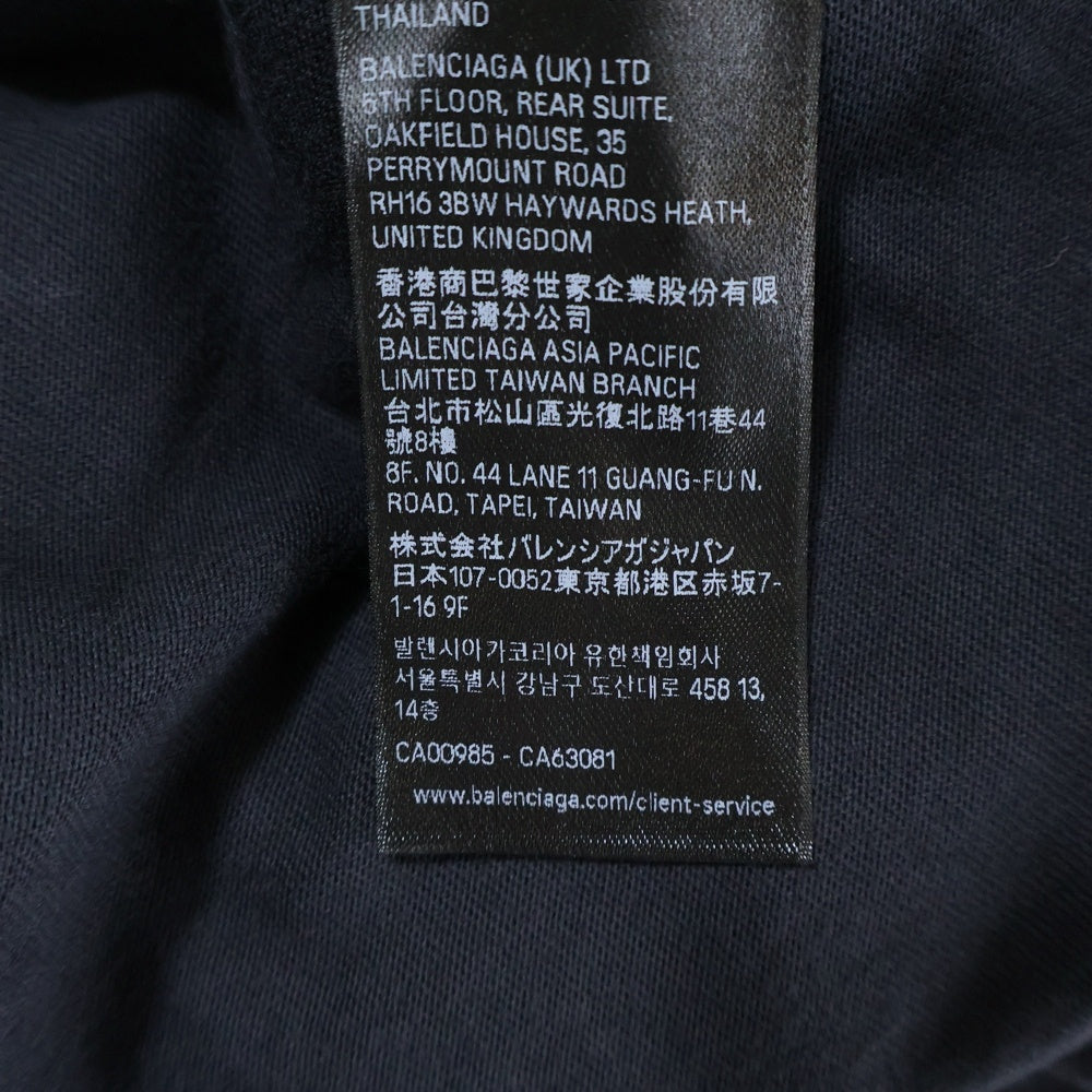 BALENCIAGA(バレンシアガ) 25SS PAINTED Tshirt Dress ペインテッド 半袖Tシャツ ドレス カットソー ワンピース ブラック レディース 777750 TRVT9