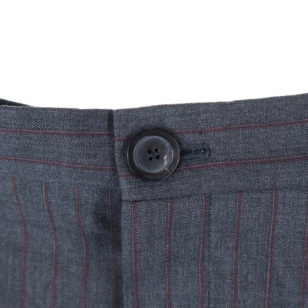 BALENCIAGA(バレンシアガ) 23AW Striped Virgin Wool Skirt ストライプドバージンウールスカート グレー レディース 768732 TPT05