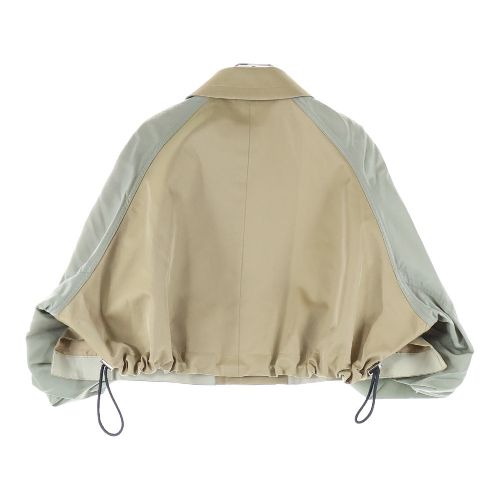 Sacai(サカイ) 24SS Gabardine And Twill Jacket ギャバジン&ツイル ジャケット ベージュ/カーキ レディース 24-07076