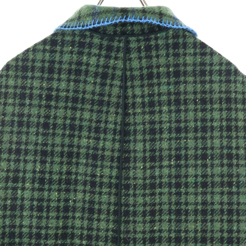 MARNI(マルニ) 22AW チェックノースリーブウールコート ロングコート グリーン レディース GLMA0050BM