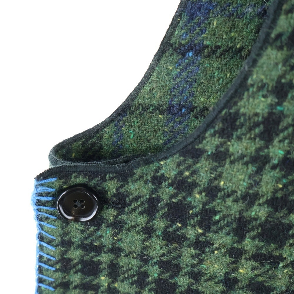 MARNI(マルニ) 22AW チェックノースリーブウールコート ロングコート グリーン レディース GLMA0050BM