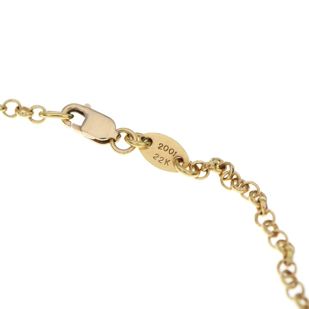 CHROME HEARTS(クロムハーツ) 22K NECKCHAIN R20 ロールチェーンネックレス 20inch ゴールド BCA011