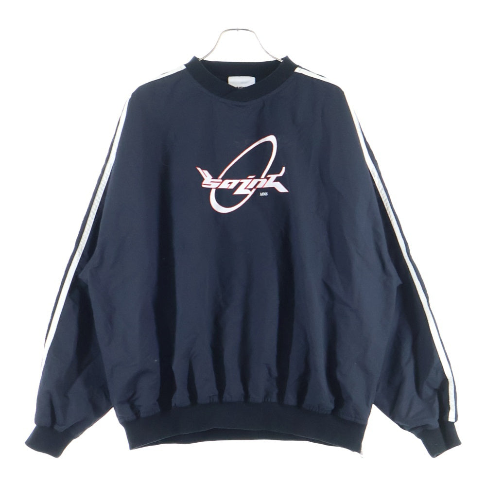 SAINT MICHAEL(セントマイケル) 24AW NYLON PULLOVER SM-YS1-0000-054 ナイロンウィンドブレーカー ネイビー