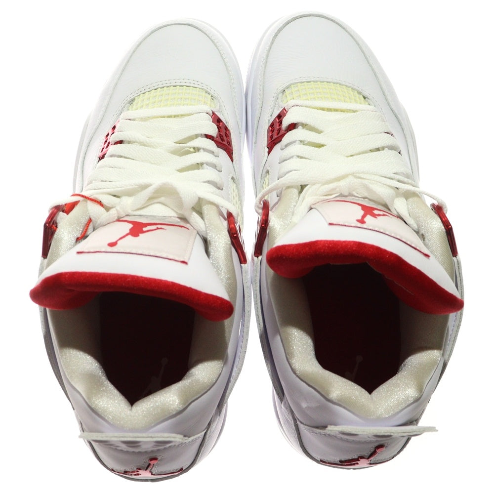 NIKE(ナイキ) AIR JORDAN 4 RETRO METALLIC PACK UNIVERSITY RED CT8527-112 エアジョーダン4 メタリックパック ユニバーシティレッド ローカットスニーカー US9/27cm