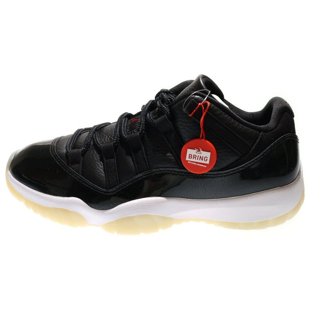 NIKE(ナイキ) AIR JORDAN11 RETRO LOW 72-10 AV2187-001 エアジョーダン11 ローカットスニーカー ブラック/ホワイト US9/27cm