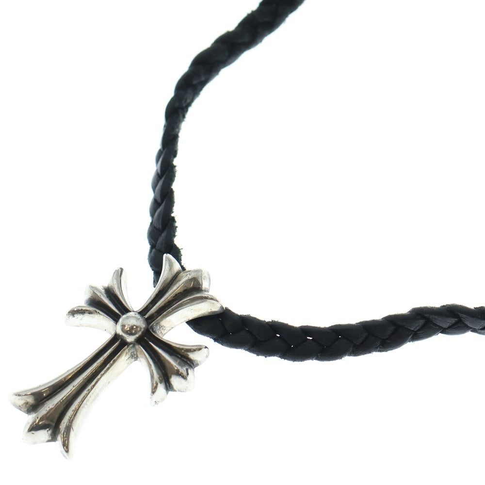 CHROME HEARTS(クロムハーツ) CH CRS SMLスモールCHクロス BC ボロチップブレイド ネックレス シルバー BCA220