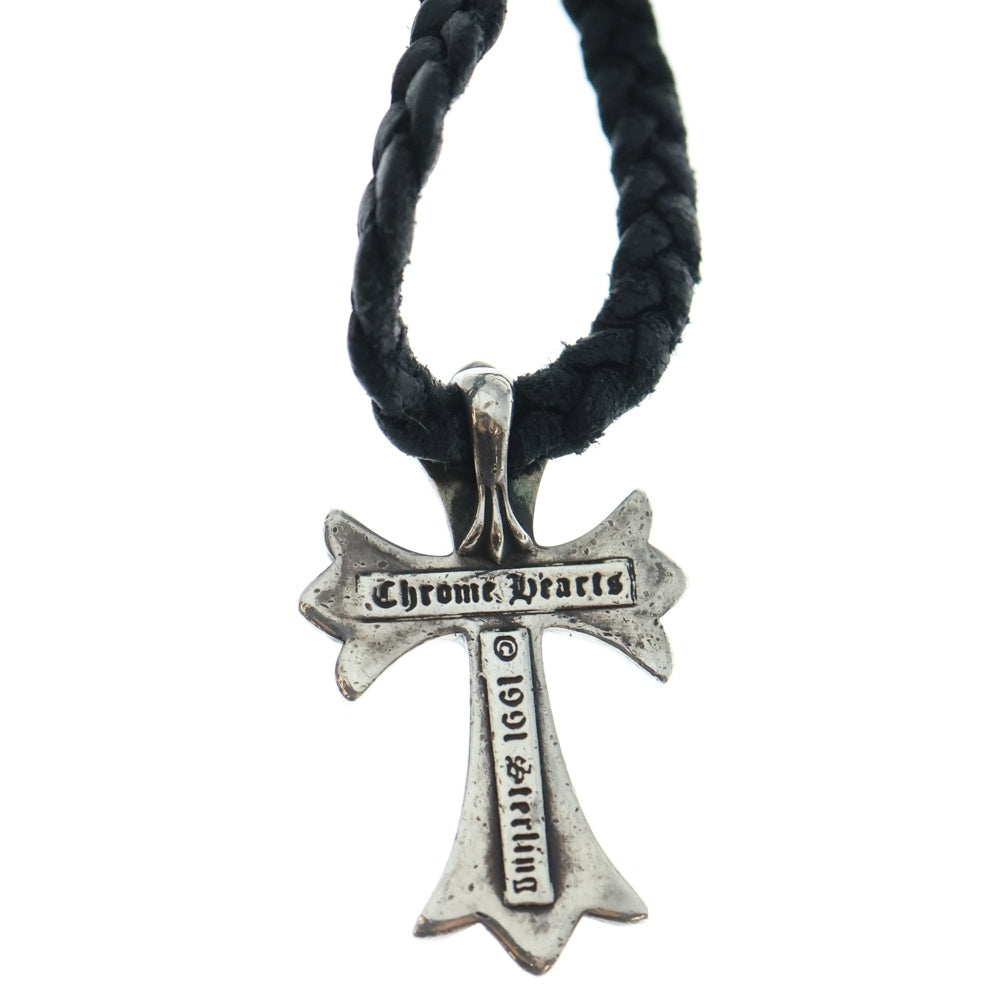 CHROME HEARTS(クロムハーツ) CH CRS SMLスモールCHクロス BC ボロチップブレイド ネックレス シルバー BCA220