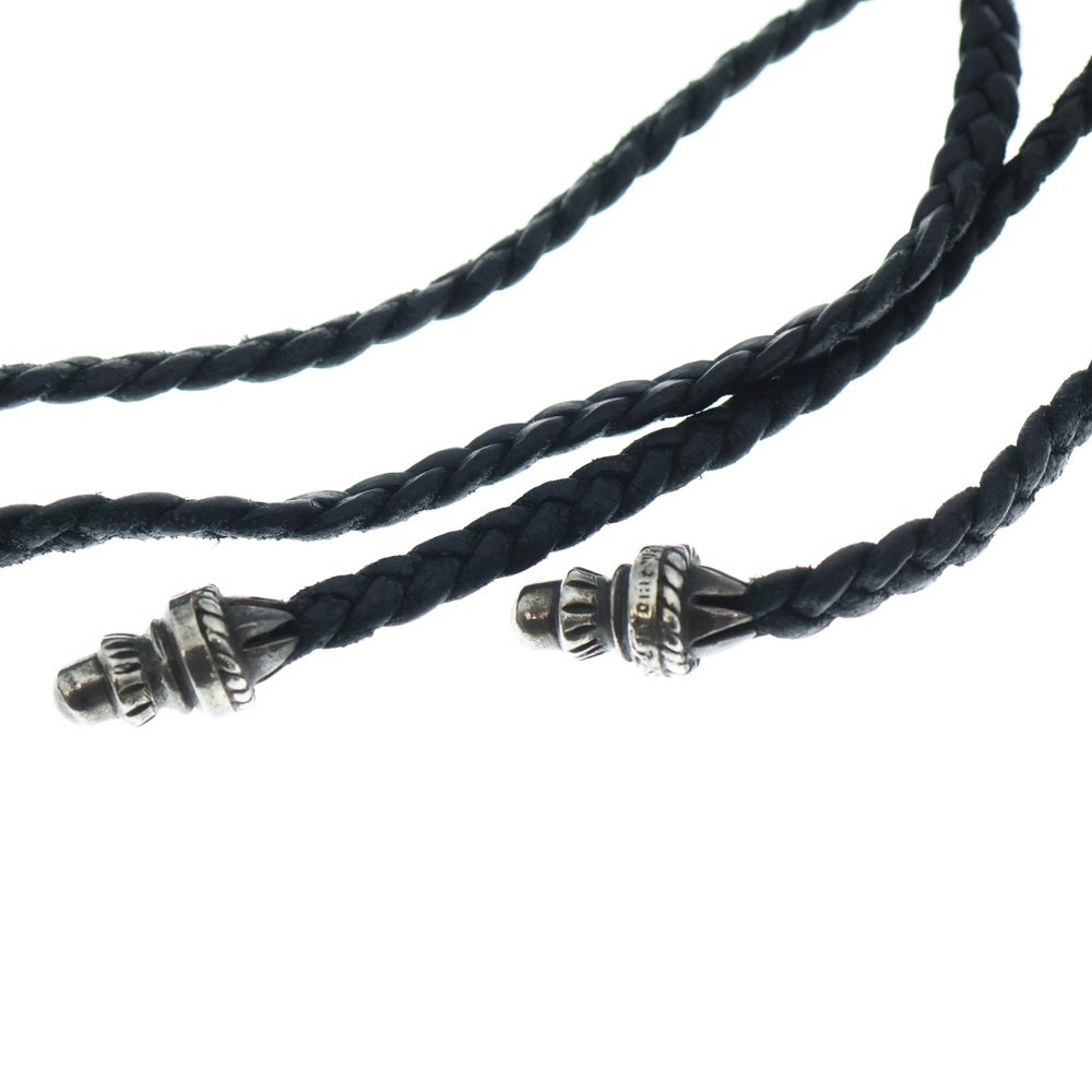 CHROME HEARTS(クロムハーツ) CH CRS SMLスモールCHクロス BC ボロチップブレイド ネックレス シルバー BCA220