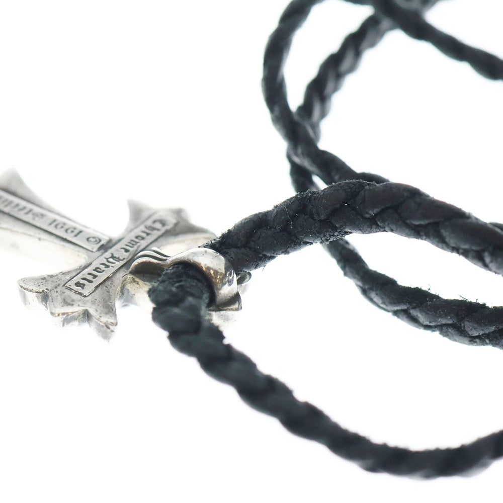 CHROME HEARTS(クロムハーツ) CH CRS SMLスモールCHクロス BC ボロチップブレイド ネックレス シルバー BCA220