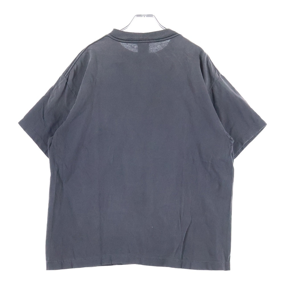 SAINT MICHAEL(セントマイケル) JESUS SS TEE ヴィンテージ加工 ジーザス プリント半袖Tシャツ ブラック SM-HR-0000-016