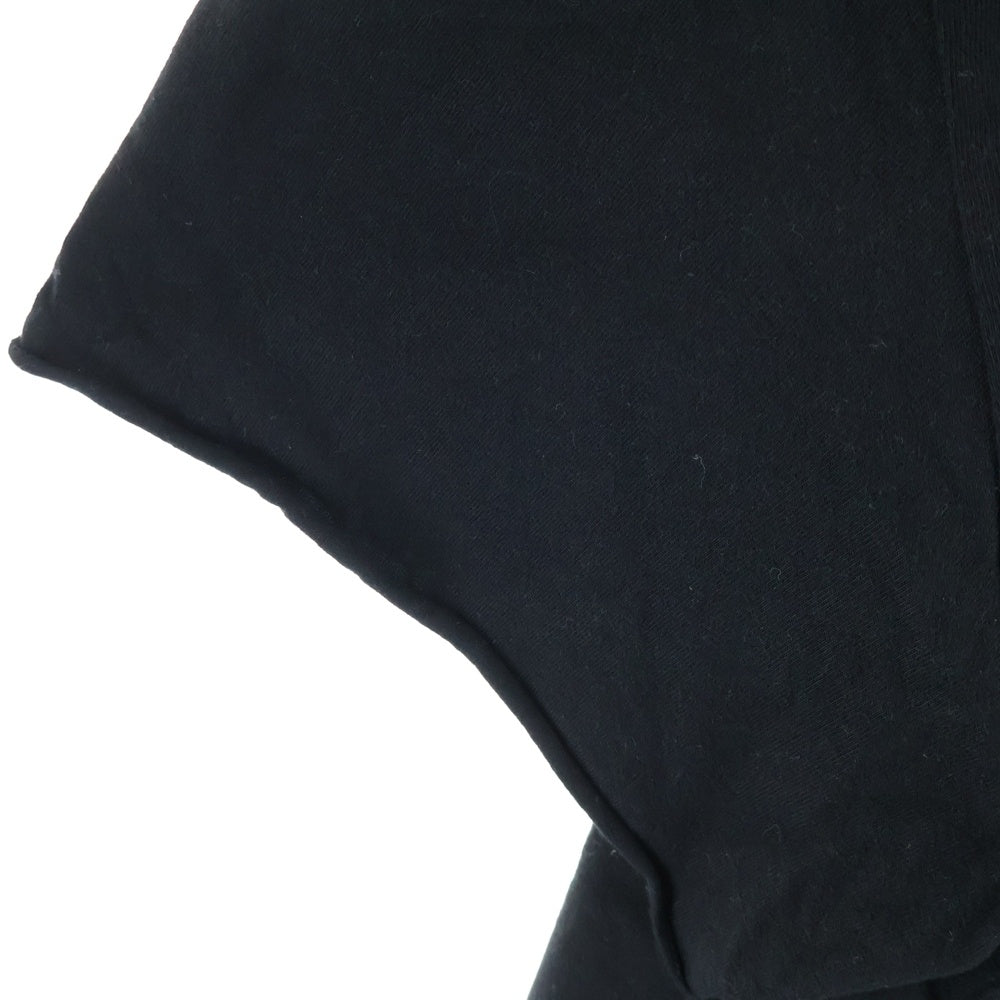 PROJECT G/R(プロジェクトジーアール) Tight Fit Split T-shirt プリント タイト フィット スピリッツ 半袖Tシャツ ブラック