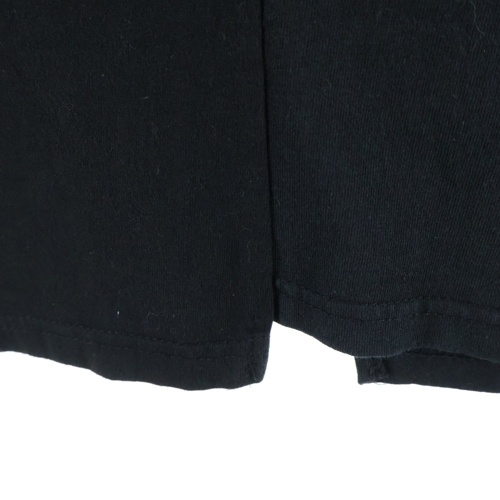 PROJECT G/R(プロジェクトジーアール) Tight Fit Split T-shirt プリント タイト フィット スピリッツ 半袖Tシャツ ブラック