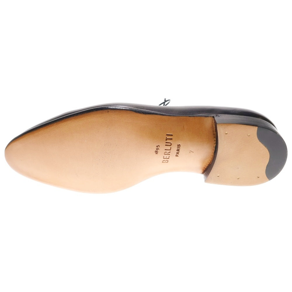 Berluti(ベルルッティ) ガスパール オックスフォード レザー シューズ ネロブルー