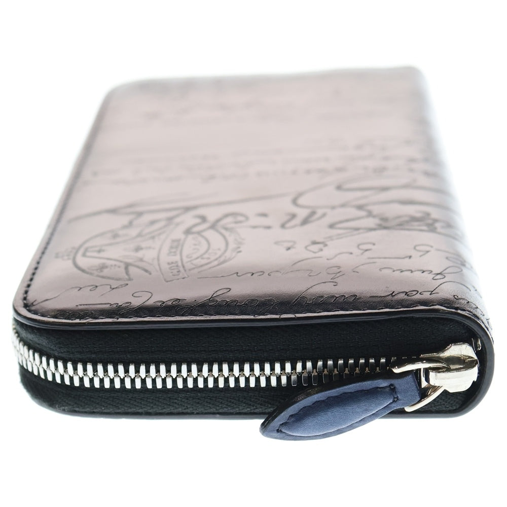 BERLUTI ベルルッティ イタウバ 本革　長財布カリグラフィ ラウンドジップ Berluti(ベルルッティ) カリグラフィ ラウンドファスナー イタウバ