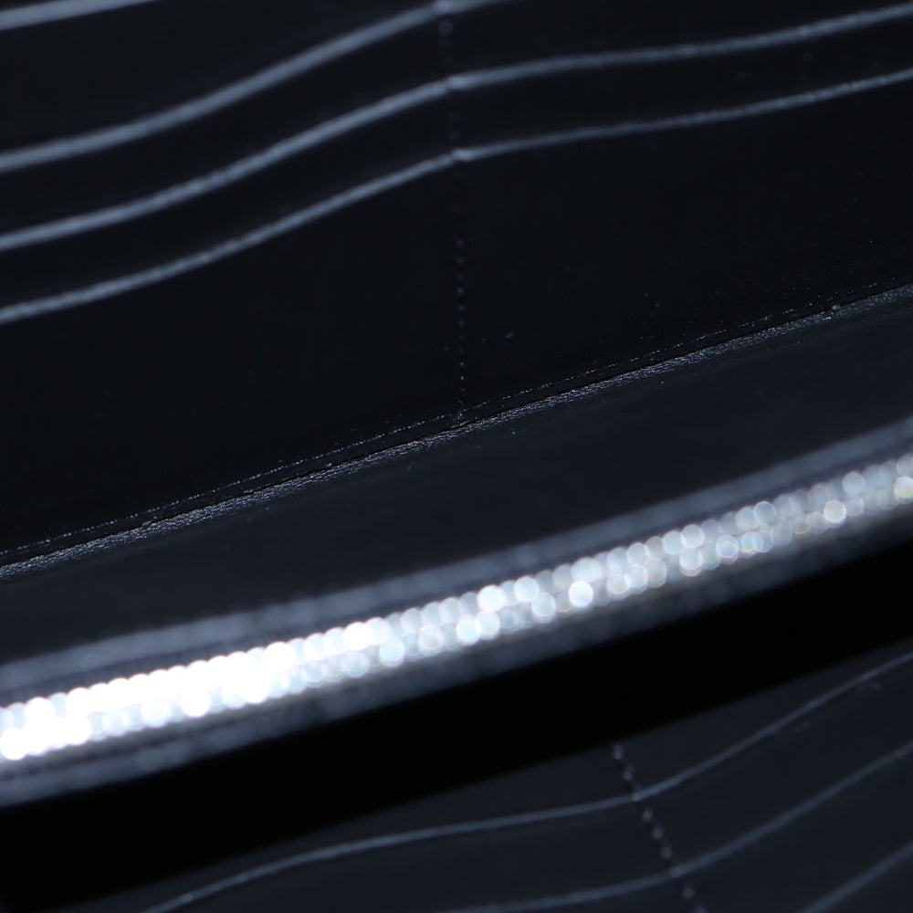 Berluti(ベルルッティ) カリグラフィ ラウンドファスナー イタウバ シルバーパティーヌ ロングウォレット 長財布 グリーン