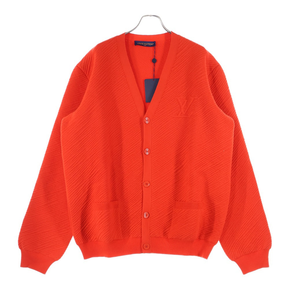 LOUIS VUITTON(ルイヴィトン) 24SS LVロゴ ウールカーディガン レッド RM241M ZLL HQN03W