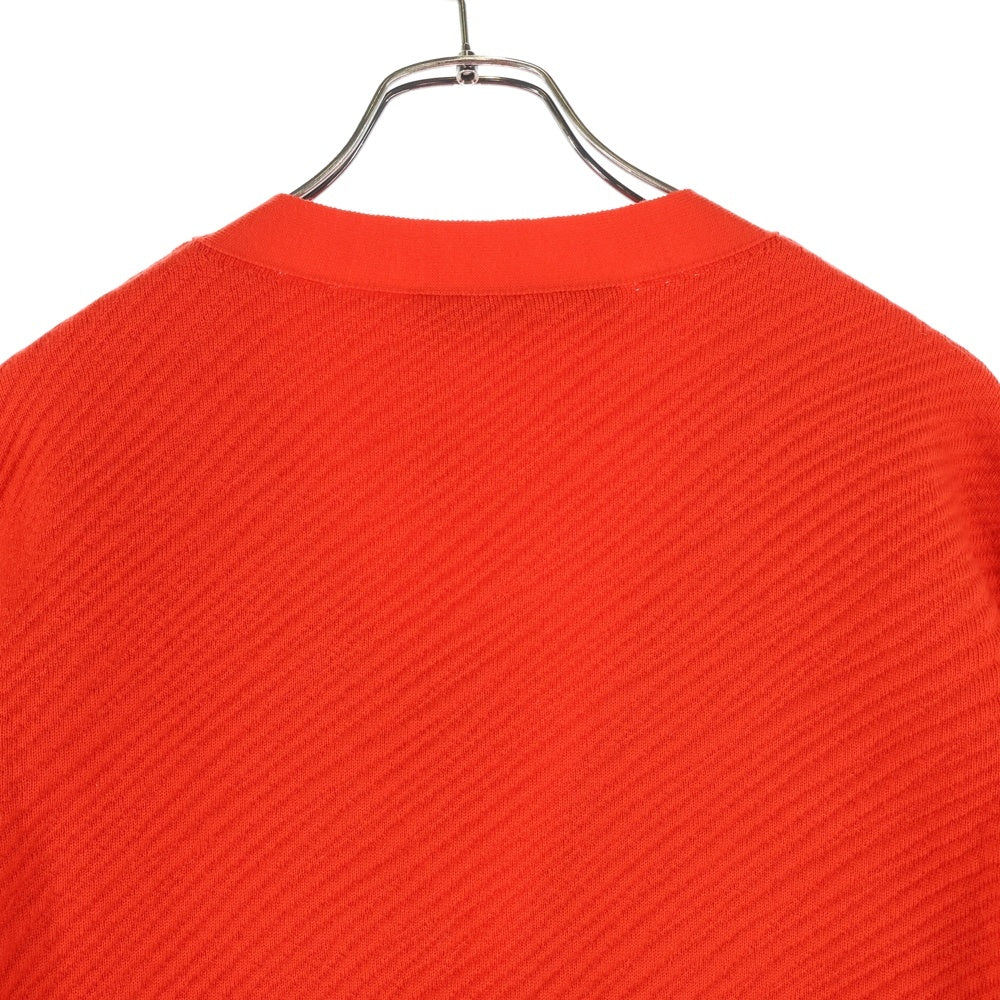 LOUIS VUITTON(ルイヴィトン) 24SS LVロゴ ウールカーディガン レッド RM241M ZLL HQN03W