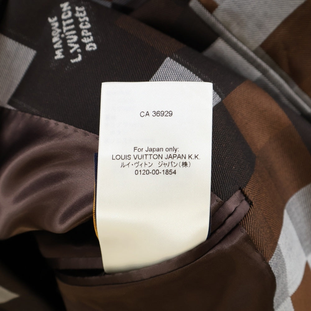 LOUIS VUITTON(ルイヴィトン) 24AW デジタルカモ 2Bテーラード ジャケット ブラウン RM242M MGI HRJ61E
