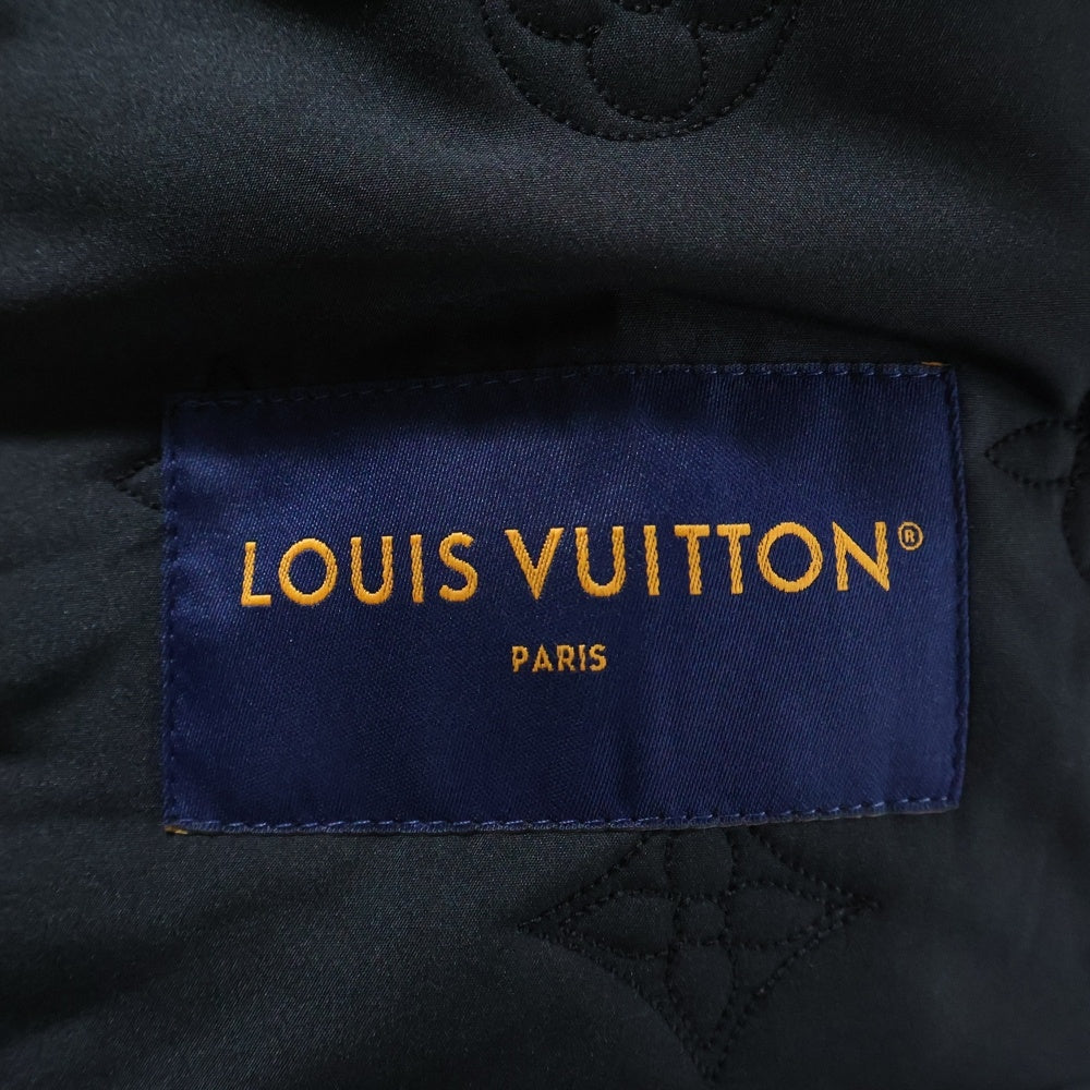 LOUIS VUITTON(ルイヴィトン) 24SS デニム ブルゾン ファー付き ジップアップフーディージャケット ブラック RM241M CCU HQA05W
