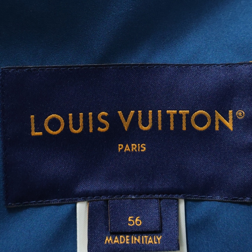 LOUIS VUITTON(ルイヴィトン) 24AW ナイロン テクニカル ウィンドウブレーカー ジップアップフーディージャケット ブルー RM242MH PHG HRB31W