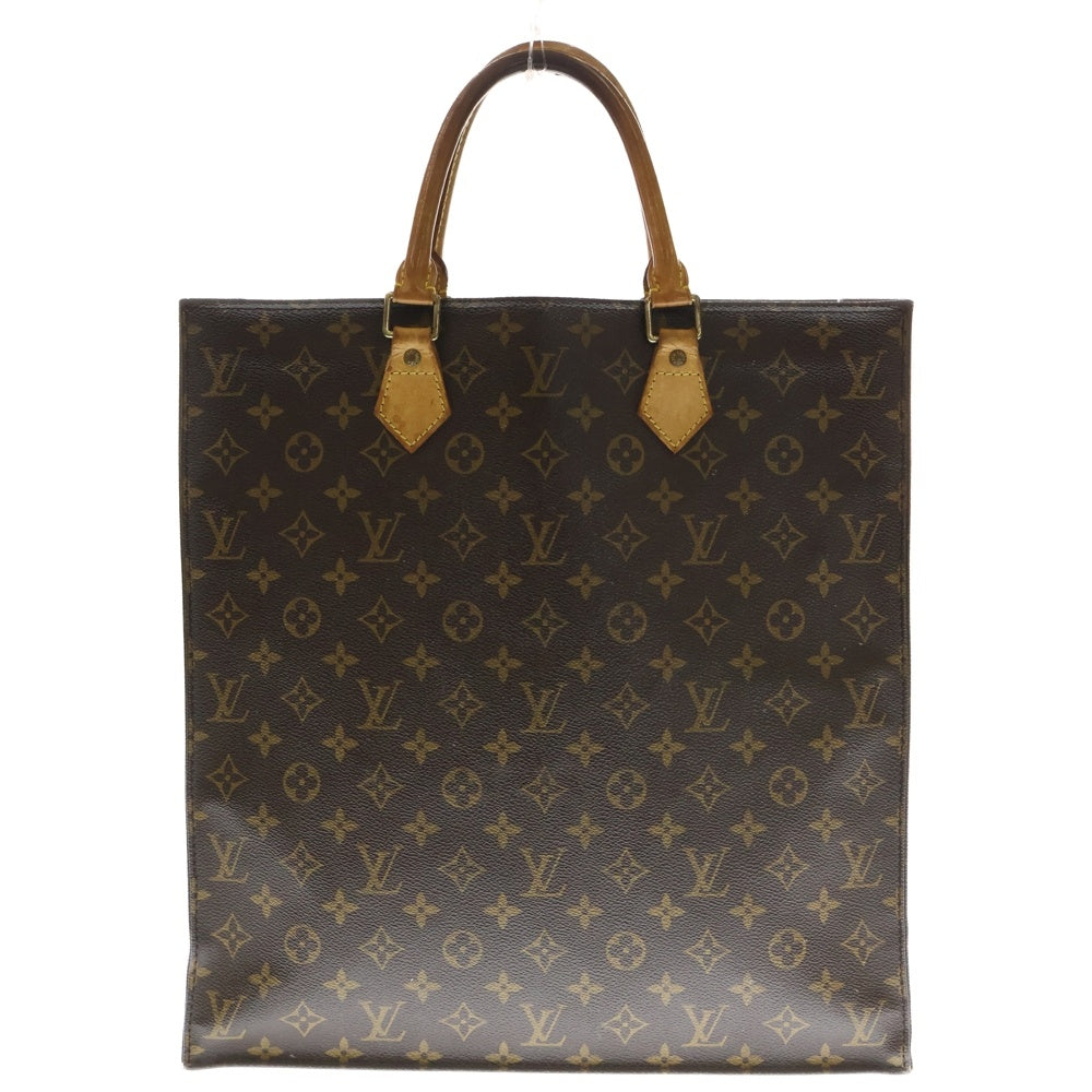 LOUIS VUITTON(ルイヴィトン) モノグラム サックプラ トートバッグ ハンドバッグ ブラウン ゴールド金具 レザー M51140