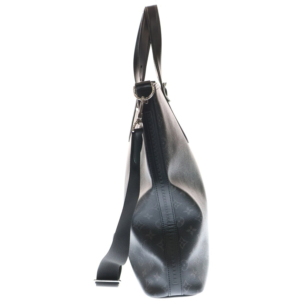 LOUIS VUITTON(ルイヴィトン) モノグラム エクリプス アポロ 2WAYバッグ トートバッグ ハンドバッグ ブラック シルバー金具 レザー×PVC M43421