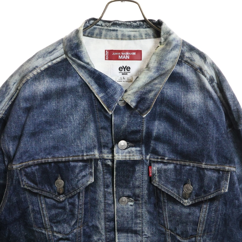eYe COMME des GARCONS JUNYA WATANABE MAN(アイ コム デ ギャルソン ジュンヤ ワタナベ マン) 25SS ×BerBerjin ×Levi's 70505 インクジェットプリント デニムジャケット WO-J911-100-1-4